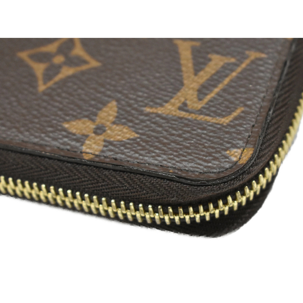 LOUIS VUITTON Zippy Wallet Monogram Brown Long - Picture 9 of 10